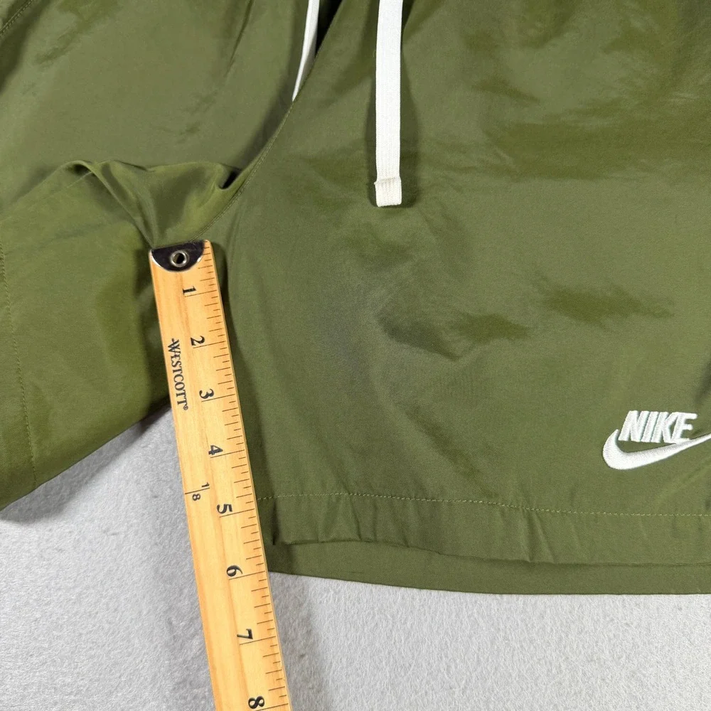 Nike Sportswear Woven Flow Shorts Mens Small Rough Green AR2382-327 Mesh Lined